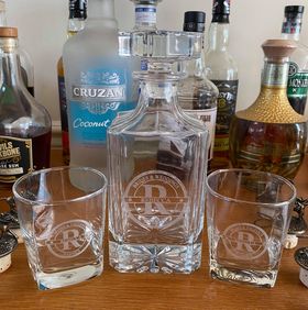 Engraved Decanter for the Brides & Weddings Bar